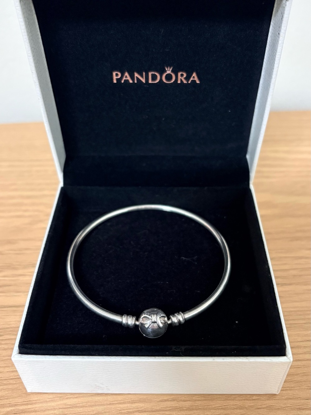 Pandora Silver Clasp Bangle - Silver
